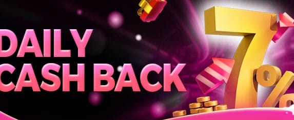 VIP Weekly Cashback promotion banner